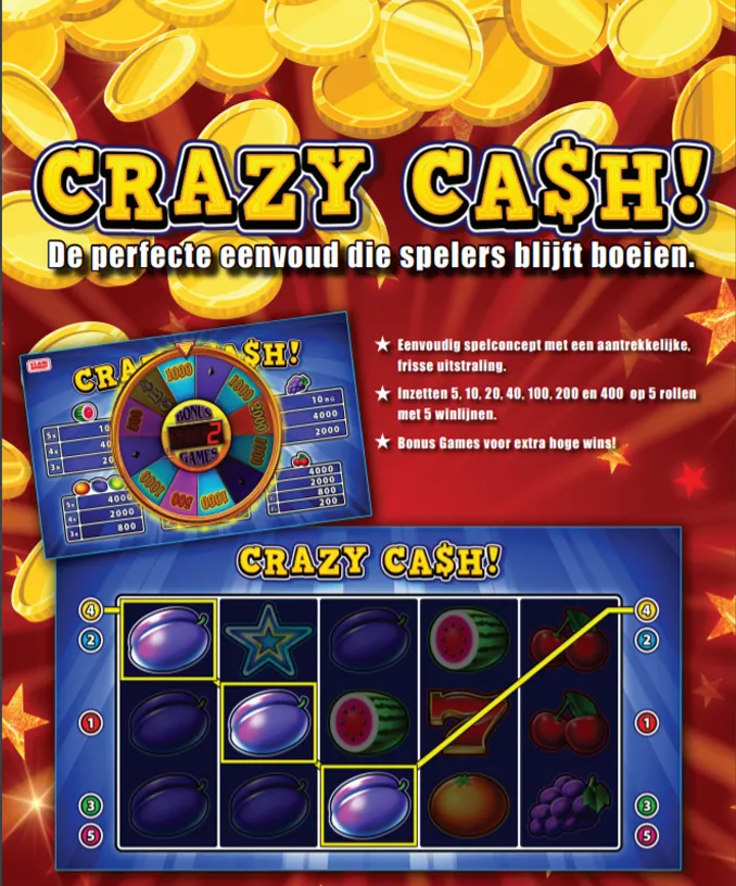 Crazy Cash : Spelen op slots van Eurocoin is leuk en spannend tegelijk